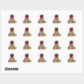 Apple Teachers Rock Tshirts and Gifts Ronde Sticker (Vel)