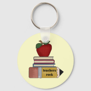 Apple Teachers Rock Tshirts and Gifts Sleutelhanger