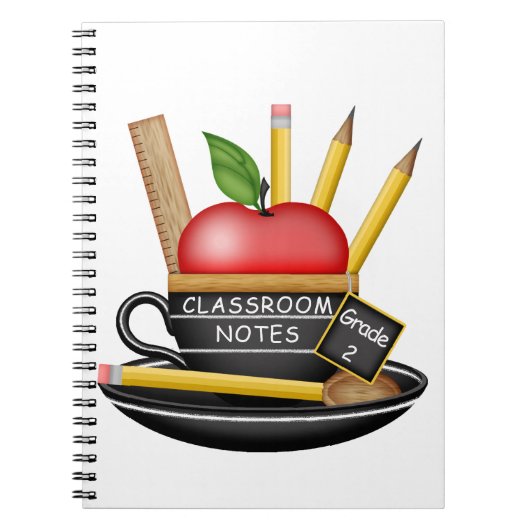 Apple Teacup Custom Notitieboek (Voorkant)