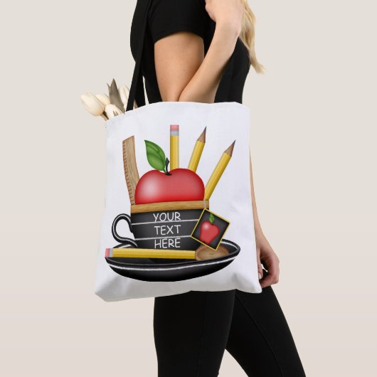 Apple Teacup Custom Tas (Dichtbij)