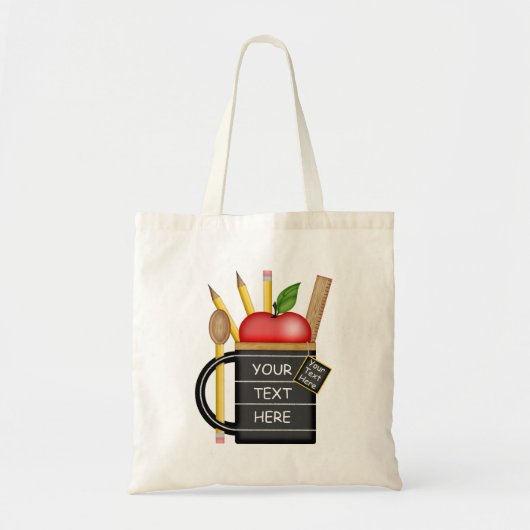 Apple Teacup Mok Aangepast Tas van docent (Voorkant)