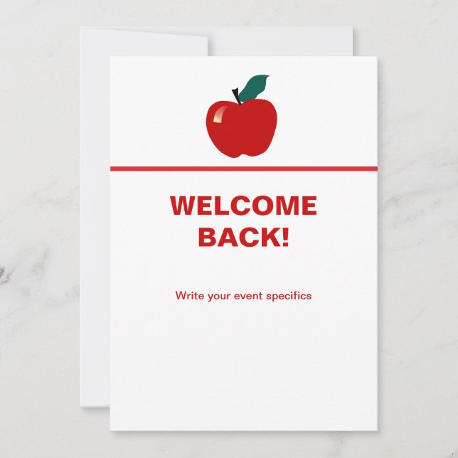 Apple, terug naar school (Voorkant)