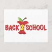 Apple terug naar schoolbanner briefkaart (Voorkant)