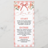 Apple Thema 4x9 Afdrukbare Diner Menukaart (Voorkant)
