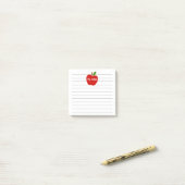 Apple Thema Docent Naam Post-it® Notes (Op bureau)