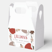 Apple thema verjaardag of Baby shower Bedankdoosjes (Geopend)