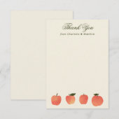 Apple Theme Fall Harvest Bedankkaart (Voorkant / Achterkant)