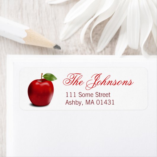 Apple Theme Persoonlijke de Etiketten van het Adre (Insitu)