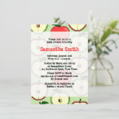 Apple ThMED Baby shower Invitation Kaart (Staand voorkant)