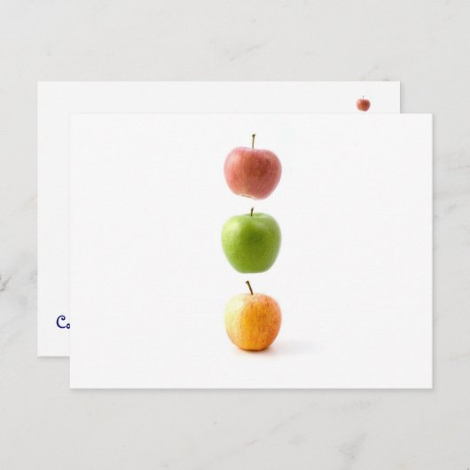 Apple Time Briefkaart (Voorkant / Achterkant)