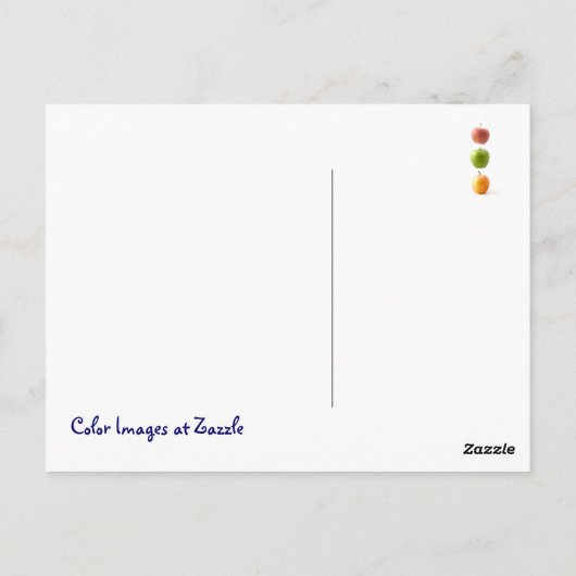 Apple Time Briefkaart (Achterkant)