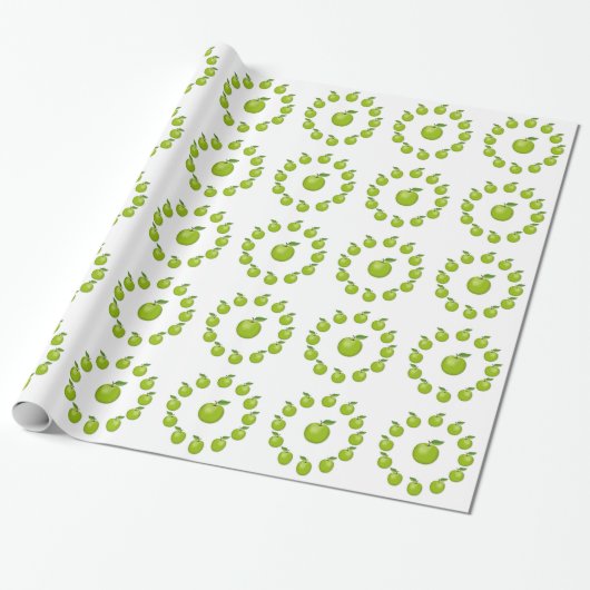 Apple Time, Granny Smith Cadeaupapier (Uitgerold)