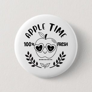 Apple Time Ronde Button 5,7 Cm