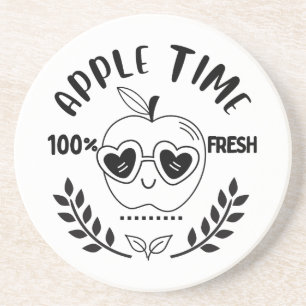 Apple Time Zandsteen Onderzetter