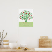 Apple Tree Aangepaste persoonlijke cadeautjes voor Poster (Keuken)