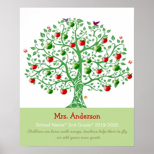 Apple Tree Aangepaste persoonlijke cadeautjes voor Poster (Voorkant)