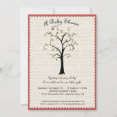 Apple Tree Baby shower Invitation Kaart (Voorkant)