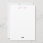 Apple tree blooming. Roze bloemen. Hou van je Feestdagenkaart (Achterkant)