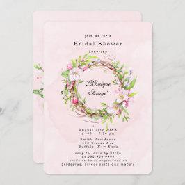 Apple Tree Blosbloesems Floral Vrijgezellenfeest Kaart