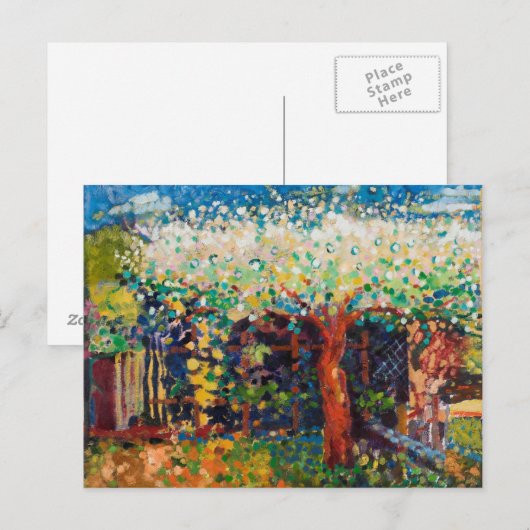 Apple Tree Blossom Briefkaart (Voorkant / Achterkant)