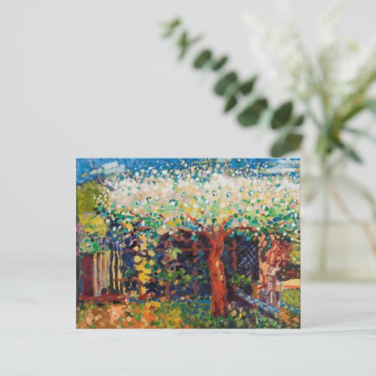 Apple Tree Blossom Briefkaart (Staand voorkant)