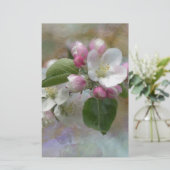 Apple Tree Blossom Briefpapier (Staand voorkant)