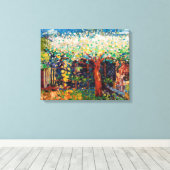 Apple Tree Blossom Canvas Afdruk (Insitu (Houten vloer))