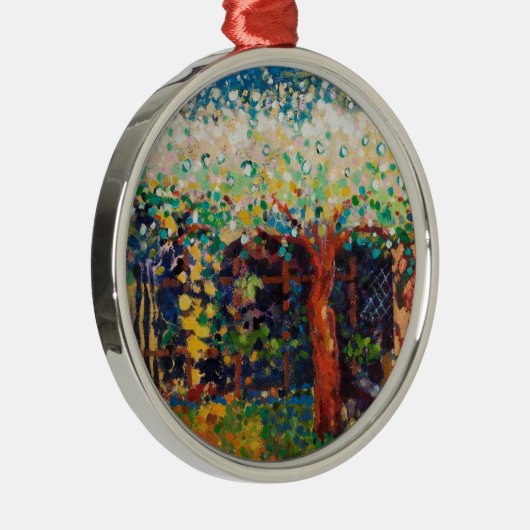 Apple Tree Blossom Metalen Ornament (Rechts)