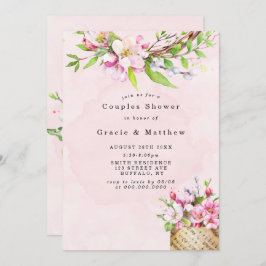 Apple Tree Blossom Music Couples Shower Invites