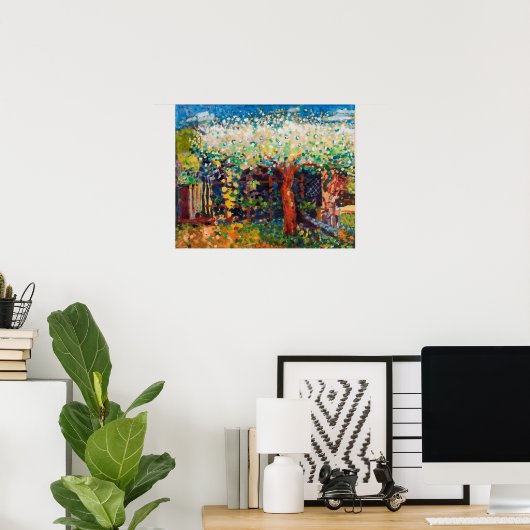 Apple Tree Blossom Poster (Thuiskantoor)
