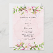 Apple Tree Blossom Wedding Shower-uitnodigingen (Voorkant)