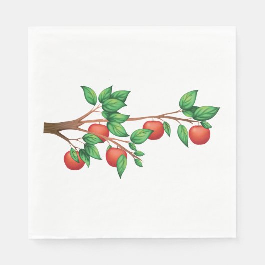 Apple Tree Branch Napkins Servet (Voorkant)