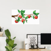 Apple Tree Branch Poster (Thuiskantoor)
