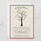 Apple Tree Bridal Shower-uitnodiging Kaart (Voorkant)