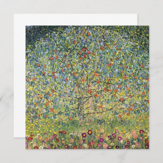 Apple Tree by Gustav Klimt,  Art Nouveau (Voorkant / Achterkant)