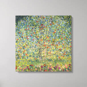 Apple Tree by Gustav Klimt,  Art Nouveau Canvas Afdruk
