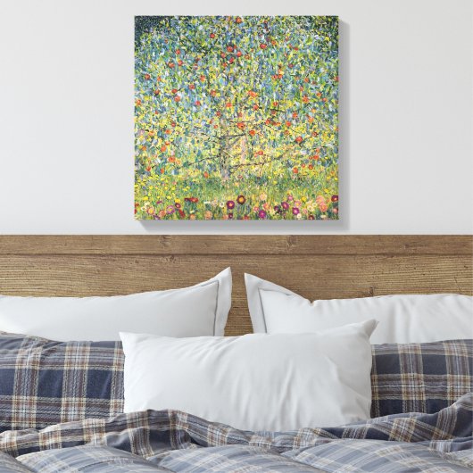 Apple Tree by Gustav Klimt,  Art Nouveau Canvas Afdruk (Insitu (Slaapkamer))