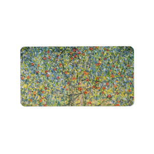 Apple Tree by Gustav Klimt,  Art Nouveau Etiket