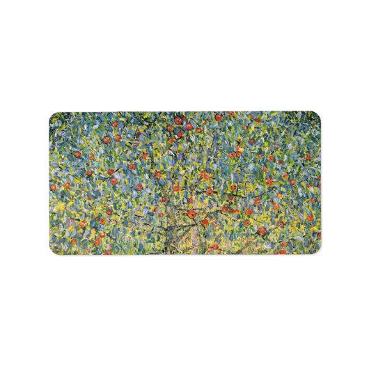 Apple Tree by Gustav Klimt,  Art Nouveau Etiket (Voorkant)