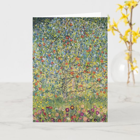 Apple Tree by Gustav Klimt,  Art Nouveau Kaart (Gele Bloem)