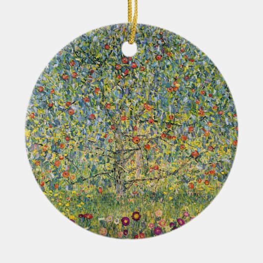 Apple Tree by Gustav Klimt,  Art Nouveau Keramisch Ornament (Voorkant)