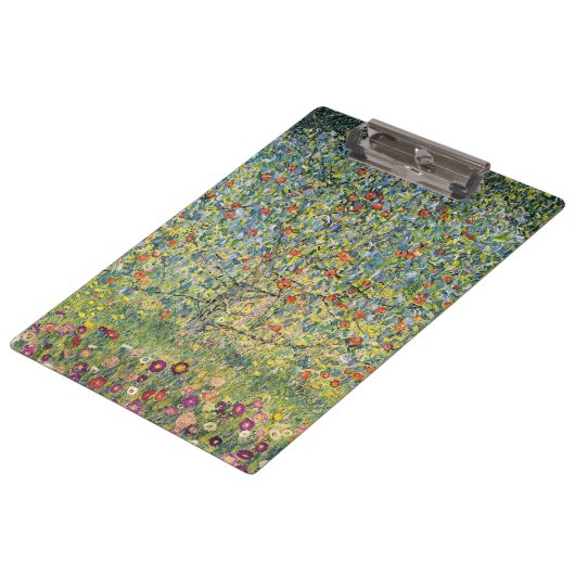 Apple Tree by Gustav Klimt,  Art Nouveau Klembord (Gekanteld)