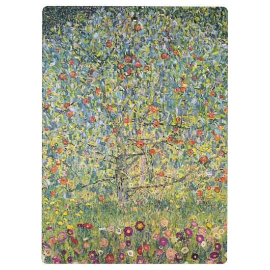Apple Tree by Gustav Klimt,  Art Nouveau Klembord (Achterkant)