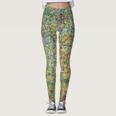 Apple Tree by Gustav Klimt,  Art Nouveau Leggings (Voorkant)