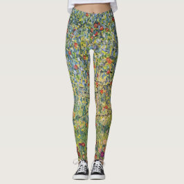 Apple Tree by Gustav Klimt, Art Nouveau Leggings