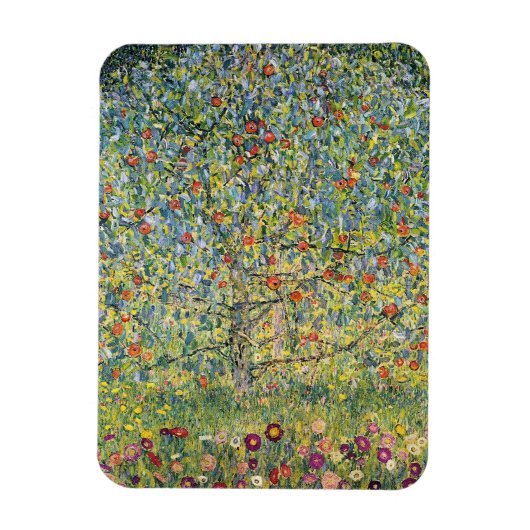 Apple Tree by Gustav Klimt, Art Nouveau Magneet (Verticaal)