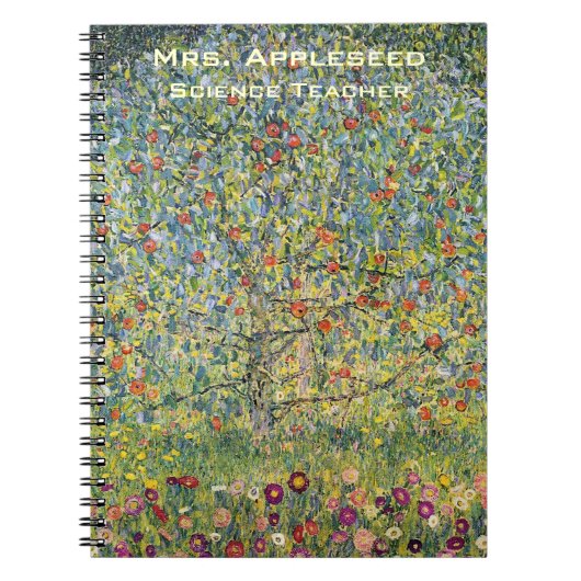 Apple Tree by Gustav Klimt,  Art Nouveau Notitieboek (Voorkant)