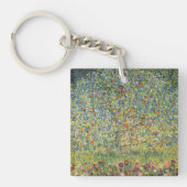Apple Tree by Gustav Klimt,  Art Nouveau Sleutelhanger (Voorkant)