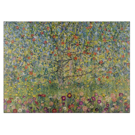 Apple Tree by Gustav Klimt,  Art Nouveau Snijplank (Voorkant)