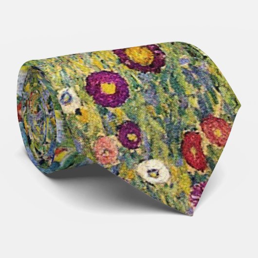 Apple Tree by Gustav Klimt, Art Nouveau Stropdas (Opgerold)